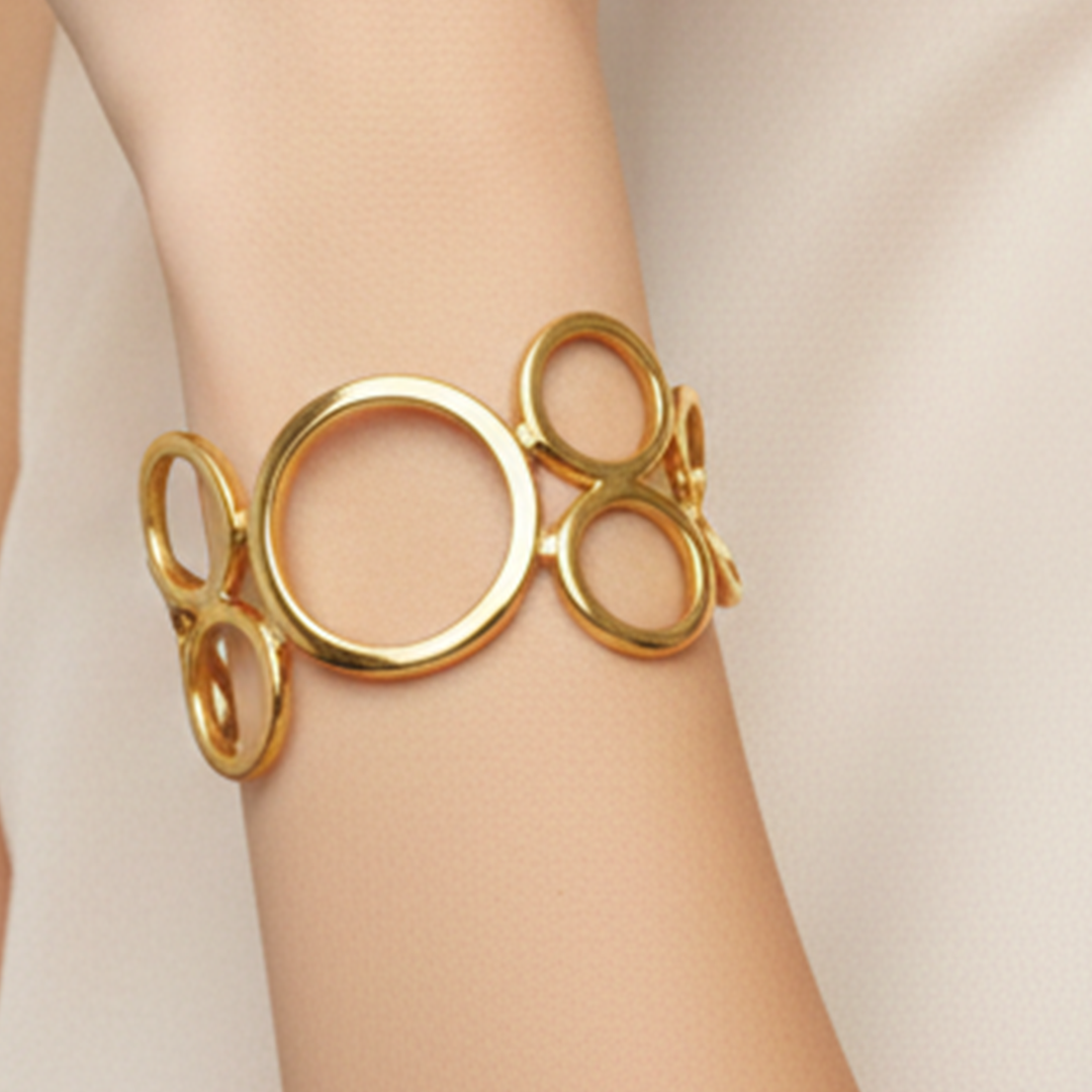 Hammered Multi-Ring Bracelet