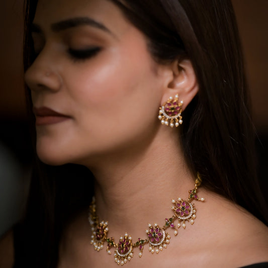 Royal Blossom Kundan Set