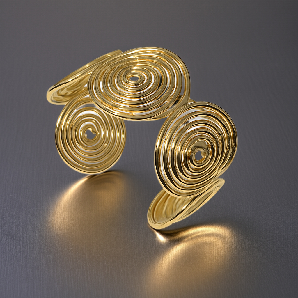 BrassWhirl Cuff