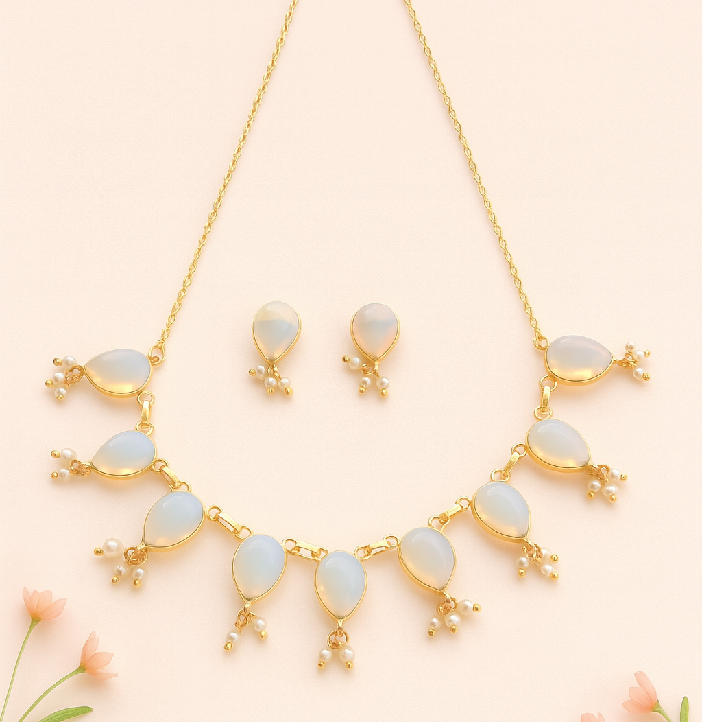 Prismatic Elegance Necklace Set