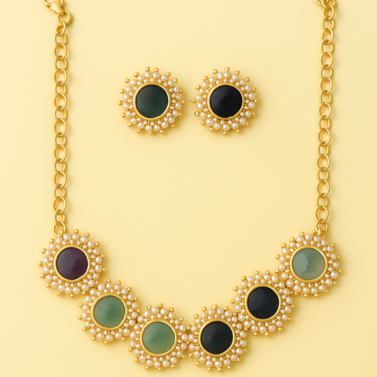 Celestial Bloom Necklace Set