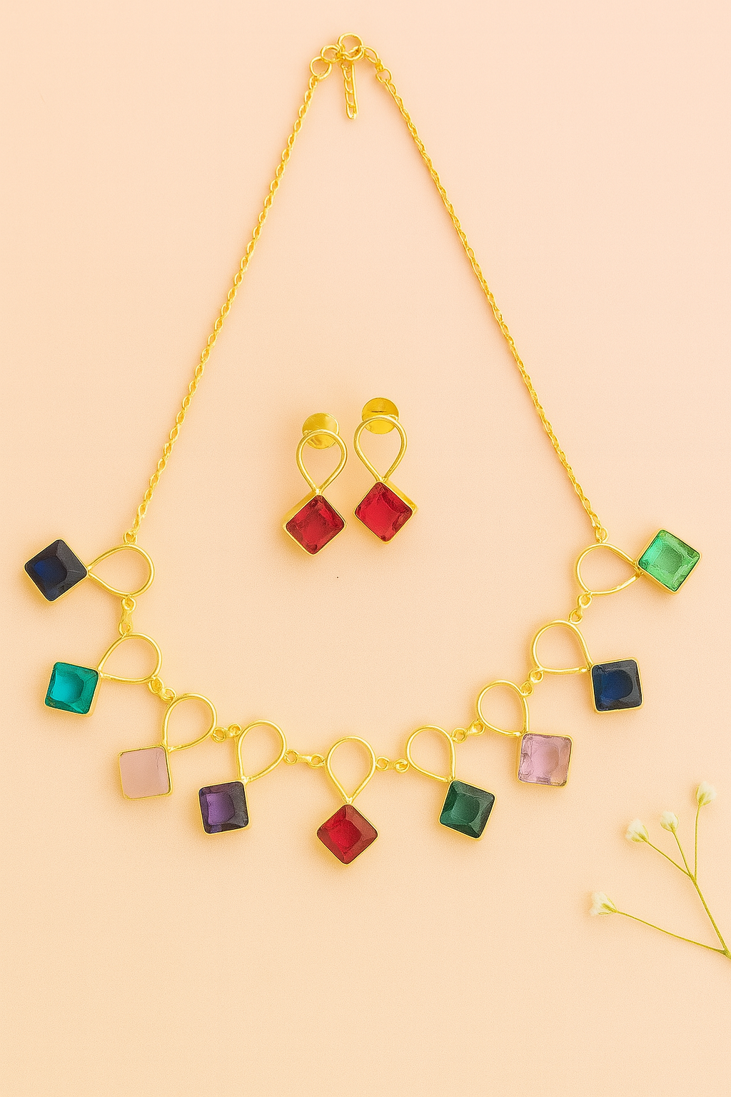 Cascading Gemstone Drop Set