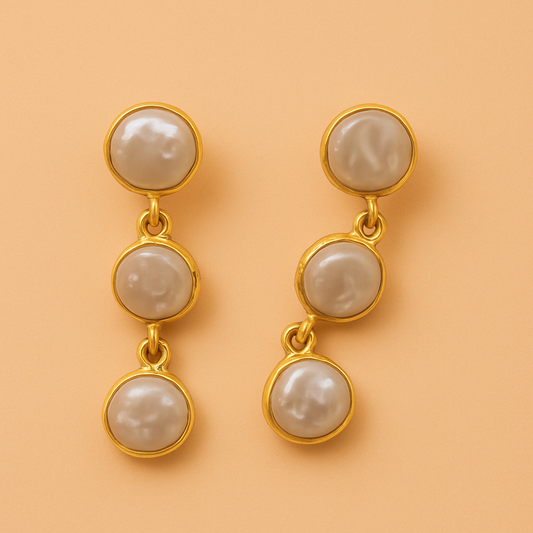 Genz Pearl Fusion Necklace set