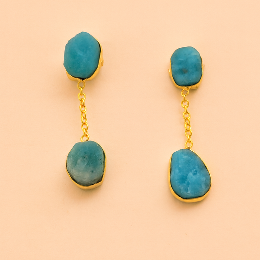 Celestial Gem Hanging Studs