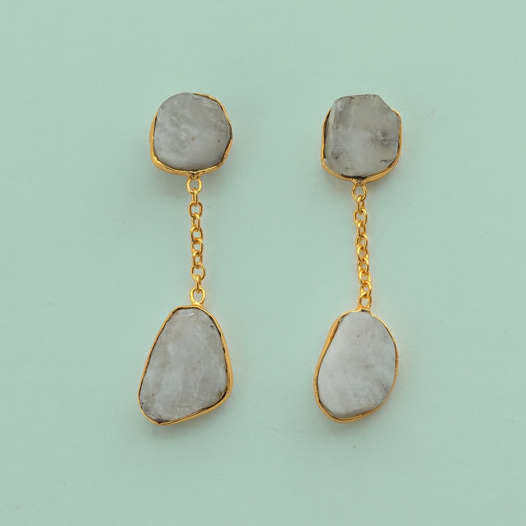 Celestial Gem Hanging Studs