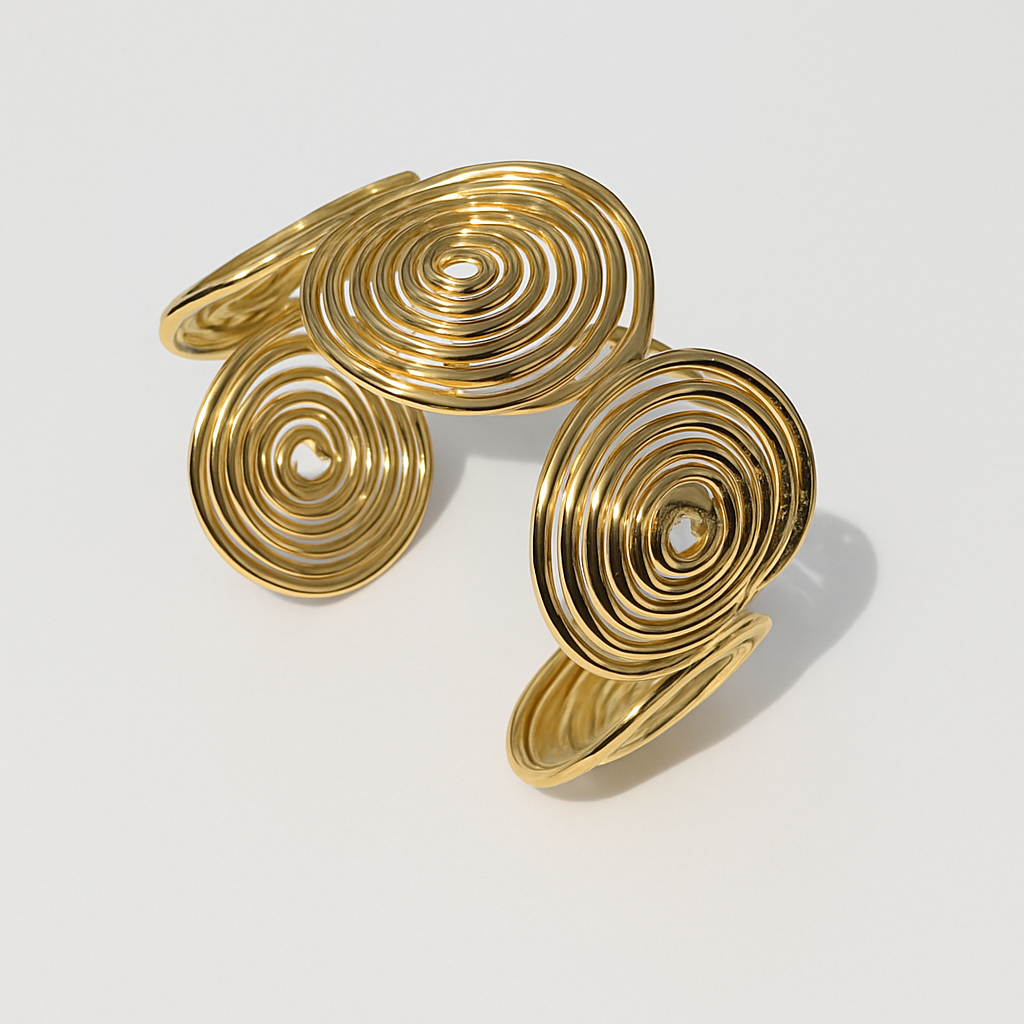 BrassWhirl Cuff