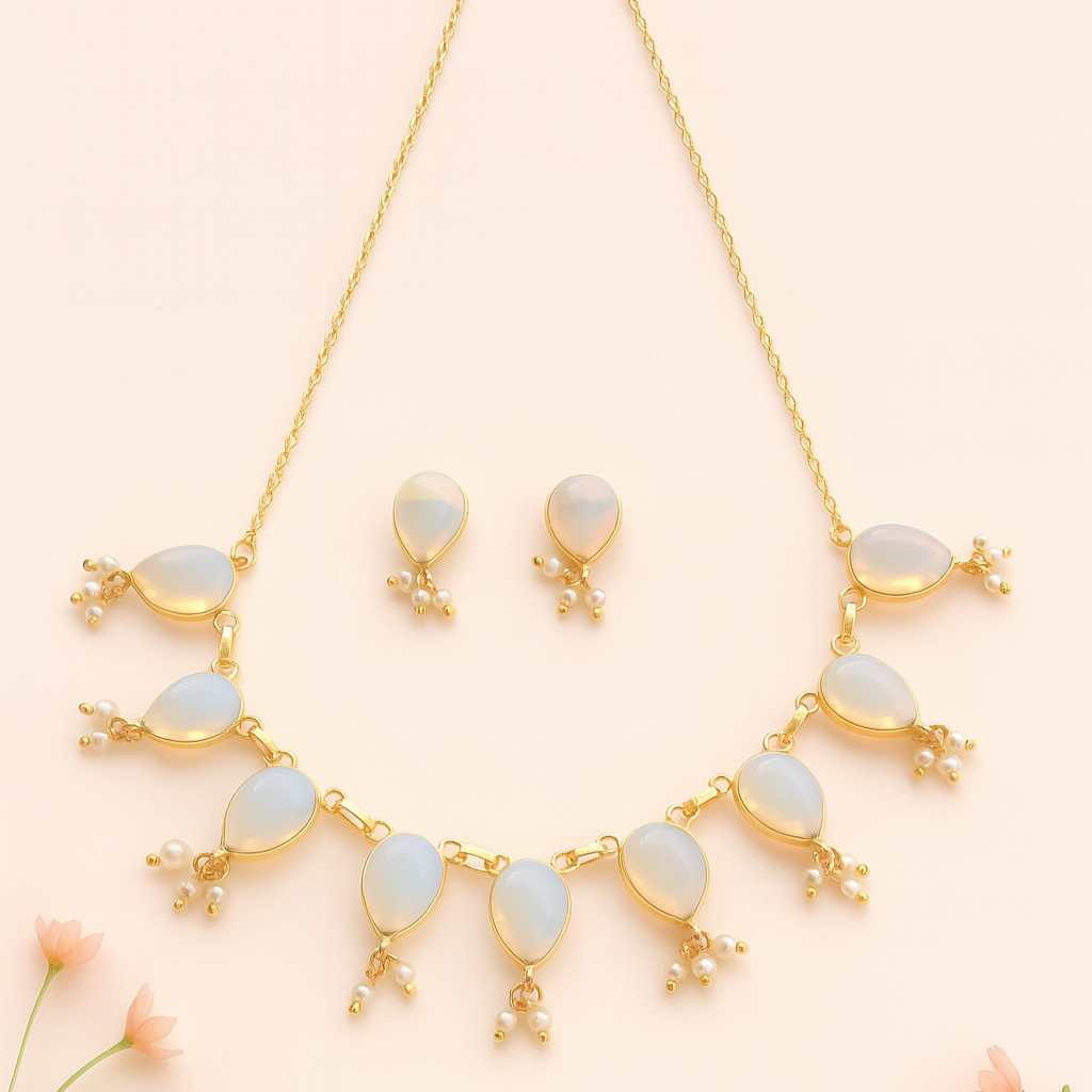 Prismatic Elegance Necklace Set