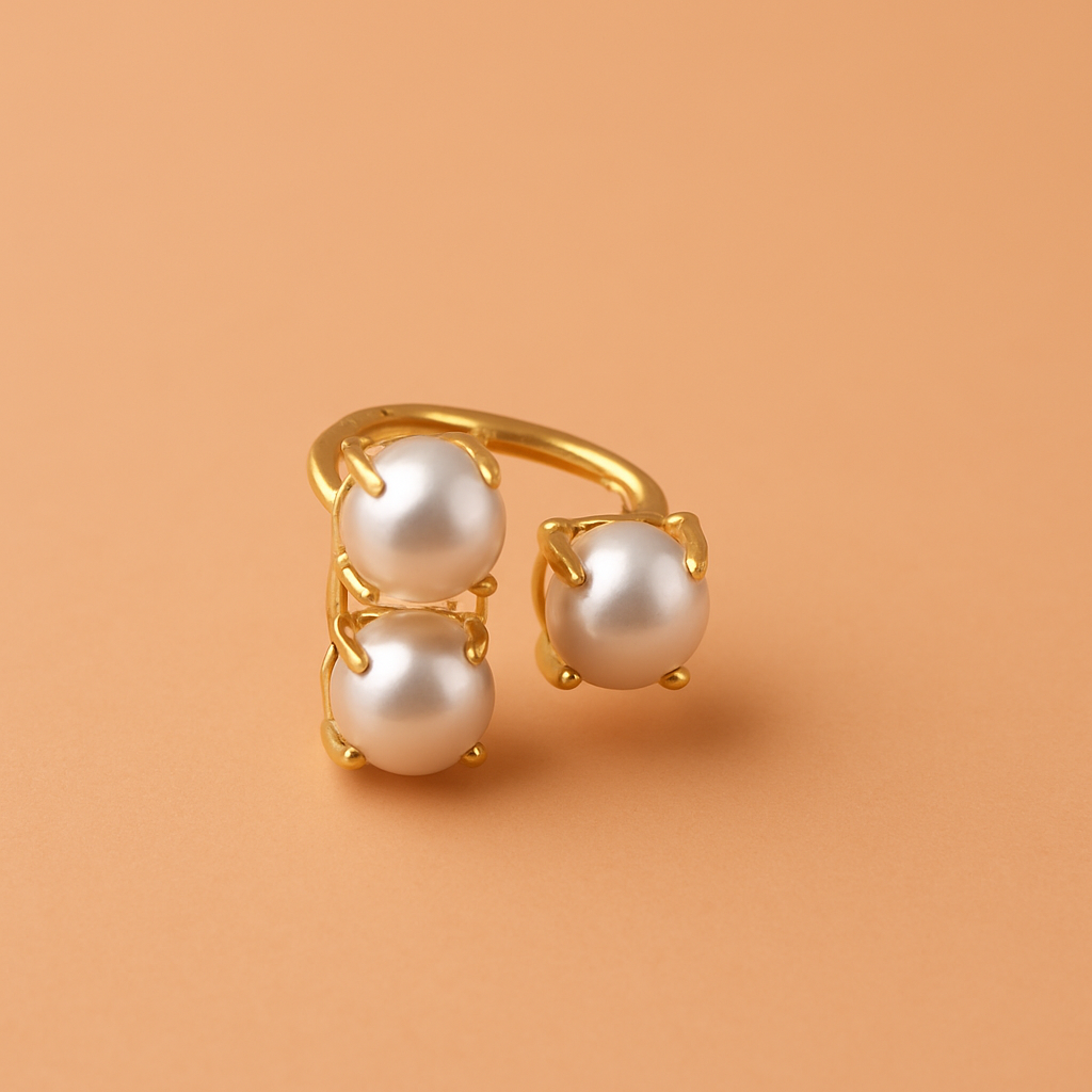 TriPearl Grace Ring