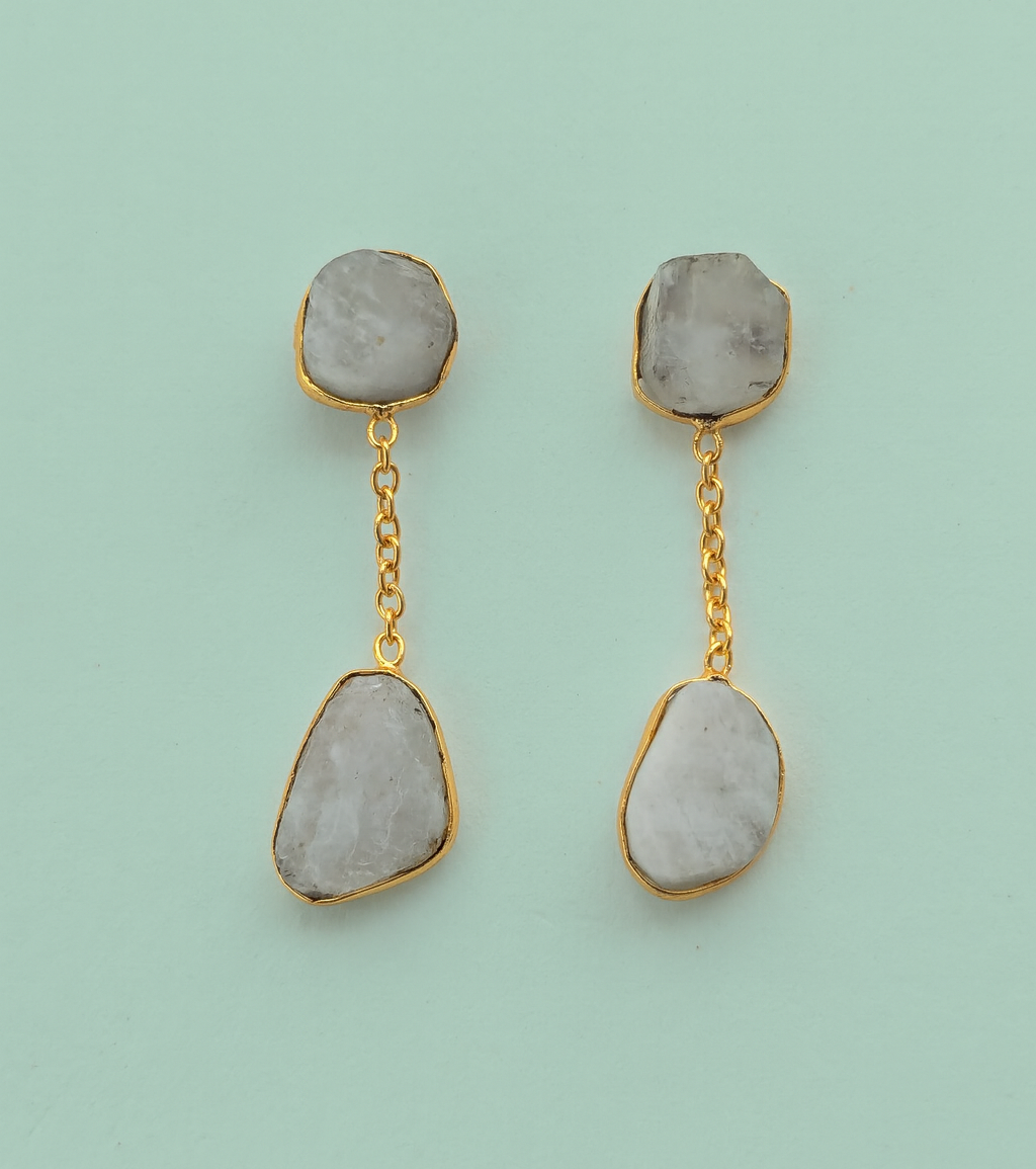 Celestial Gem Hanging Studs