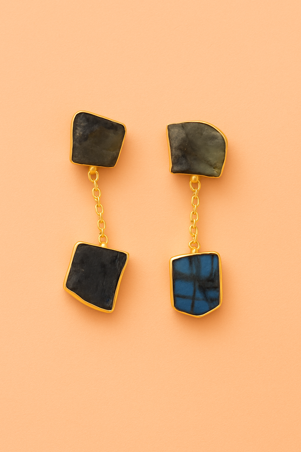 Celestial Gem Hanging Studs