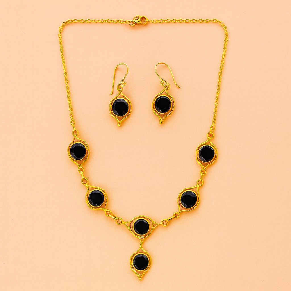 Celestial Orbit Stone Necklace