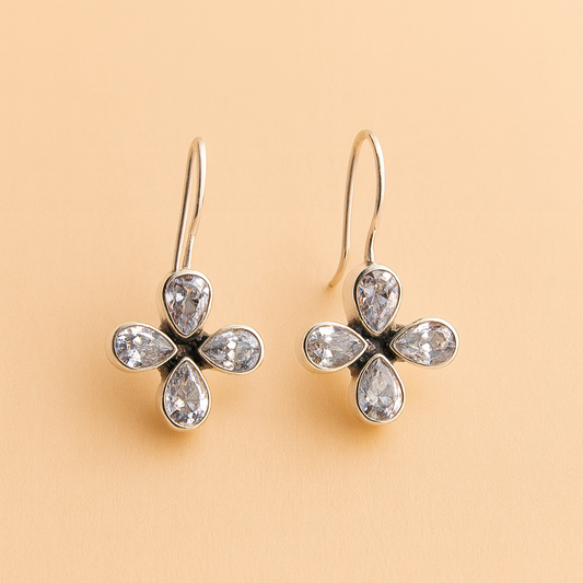 Silver Stone Earrings