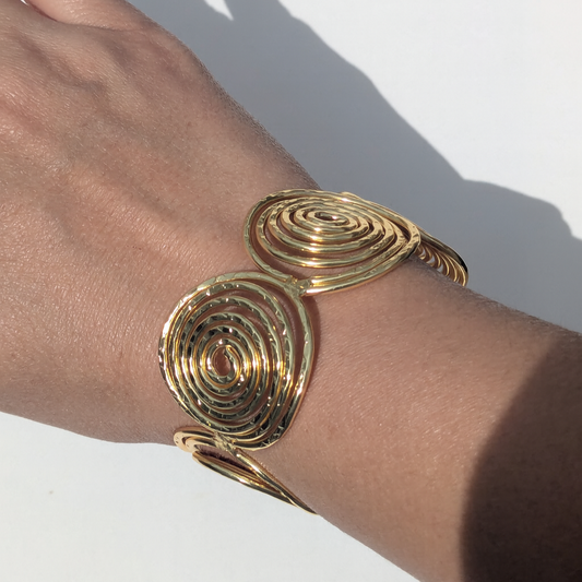 BrassWhirl Cuff