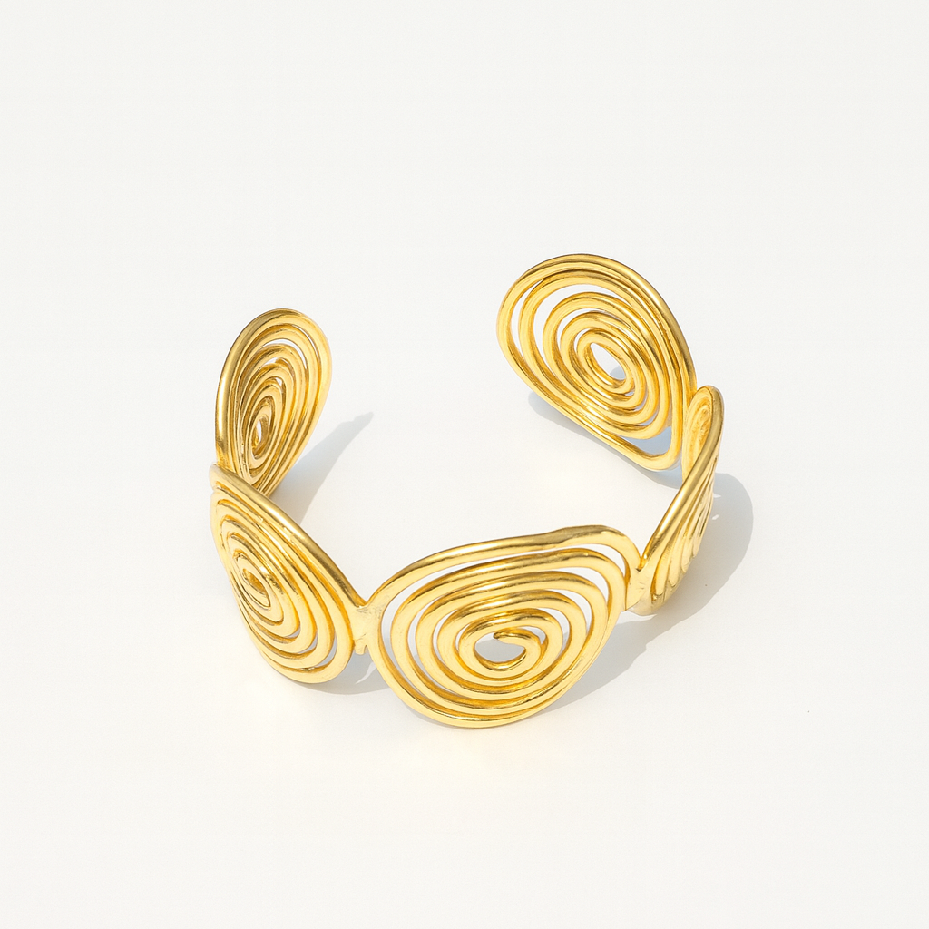 BrassWhirl Cuff
