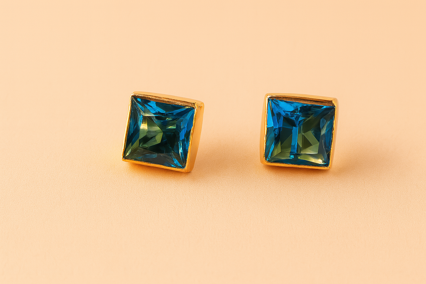 Square stone studs