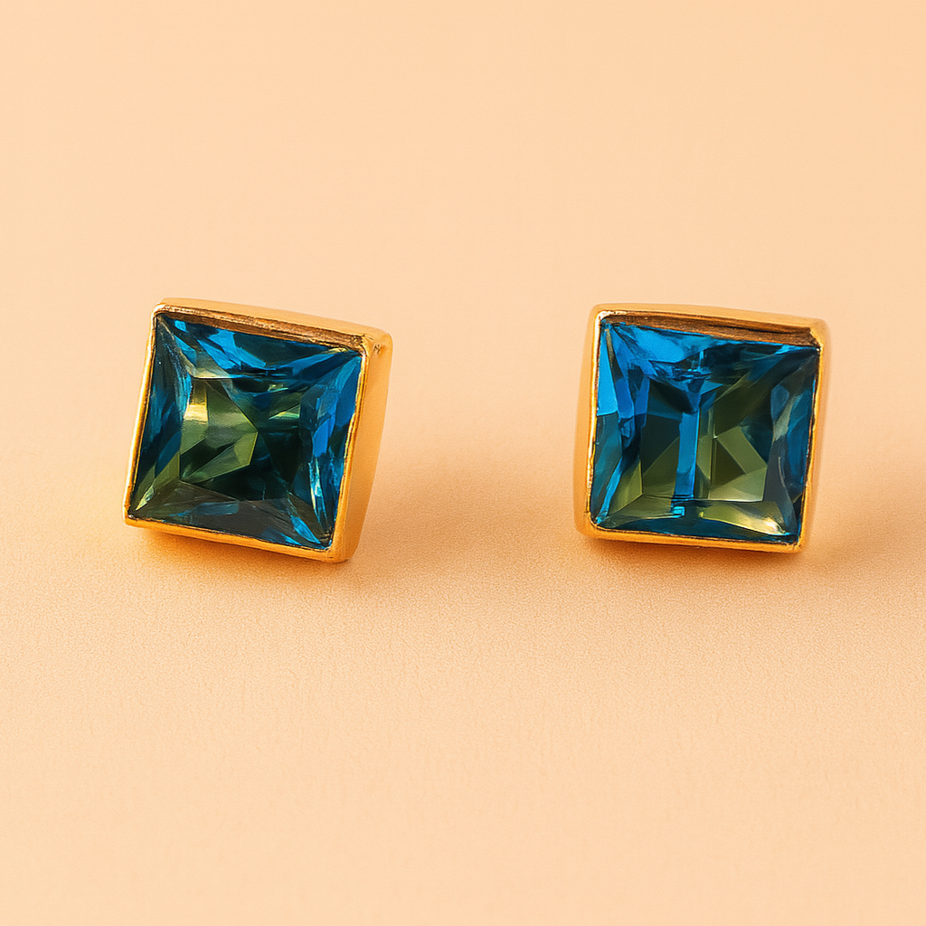Square stone studs