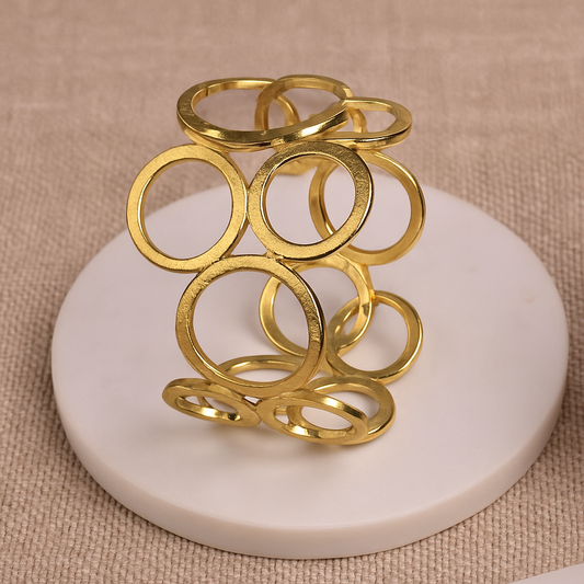 Hammered Multi-Ring Bracelet