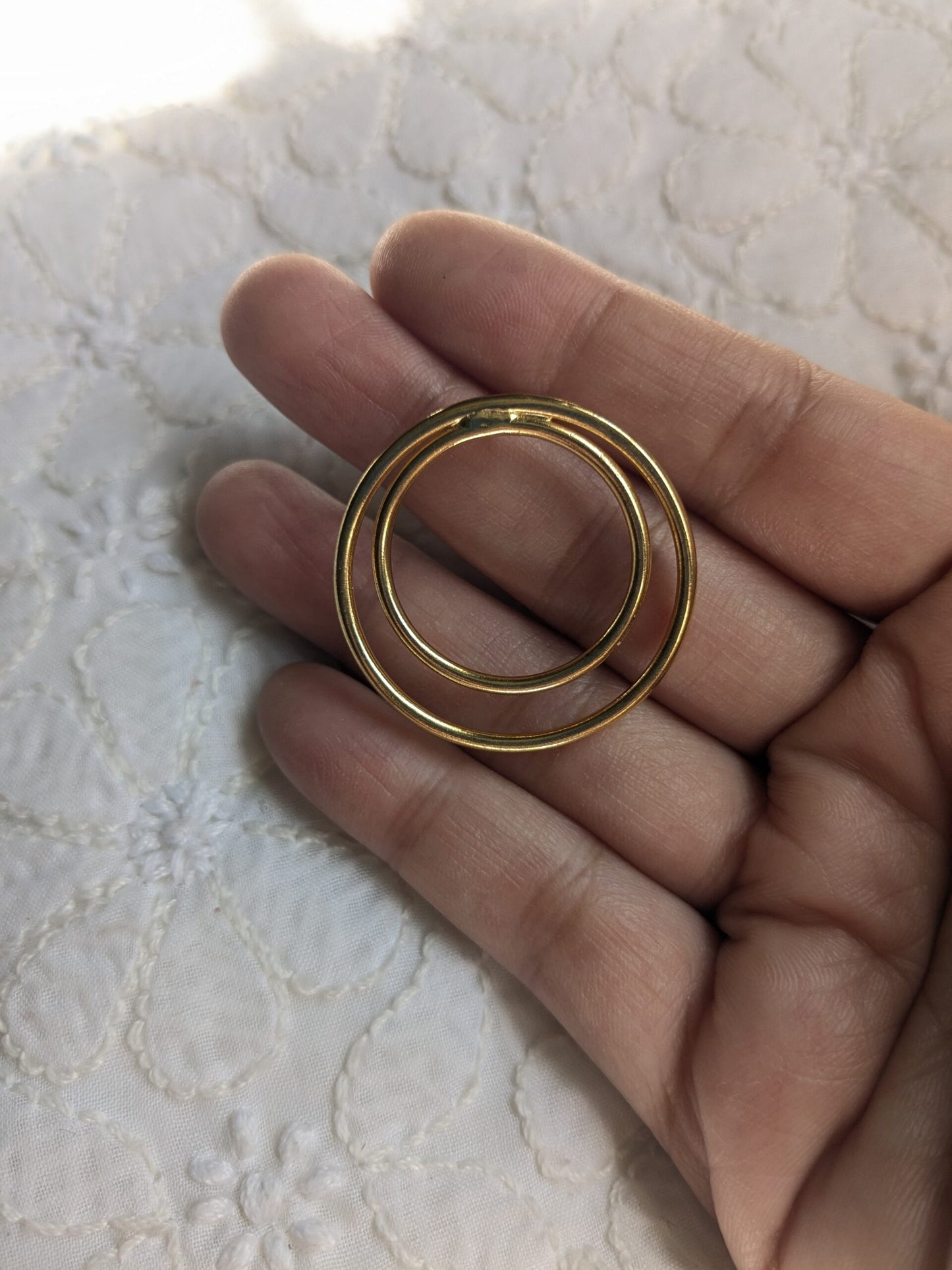 Double Ring Stud Earrings – Contemporary Chic