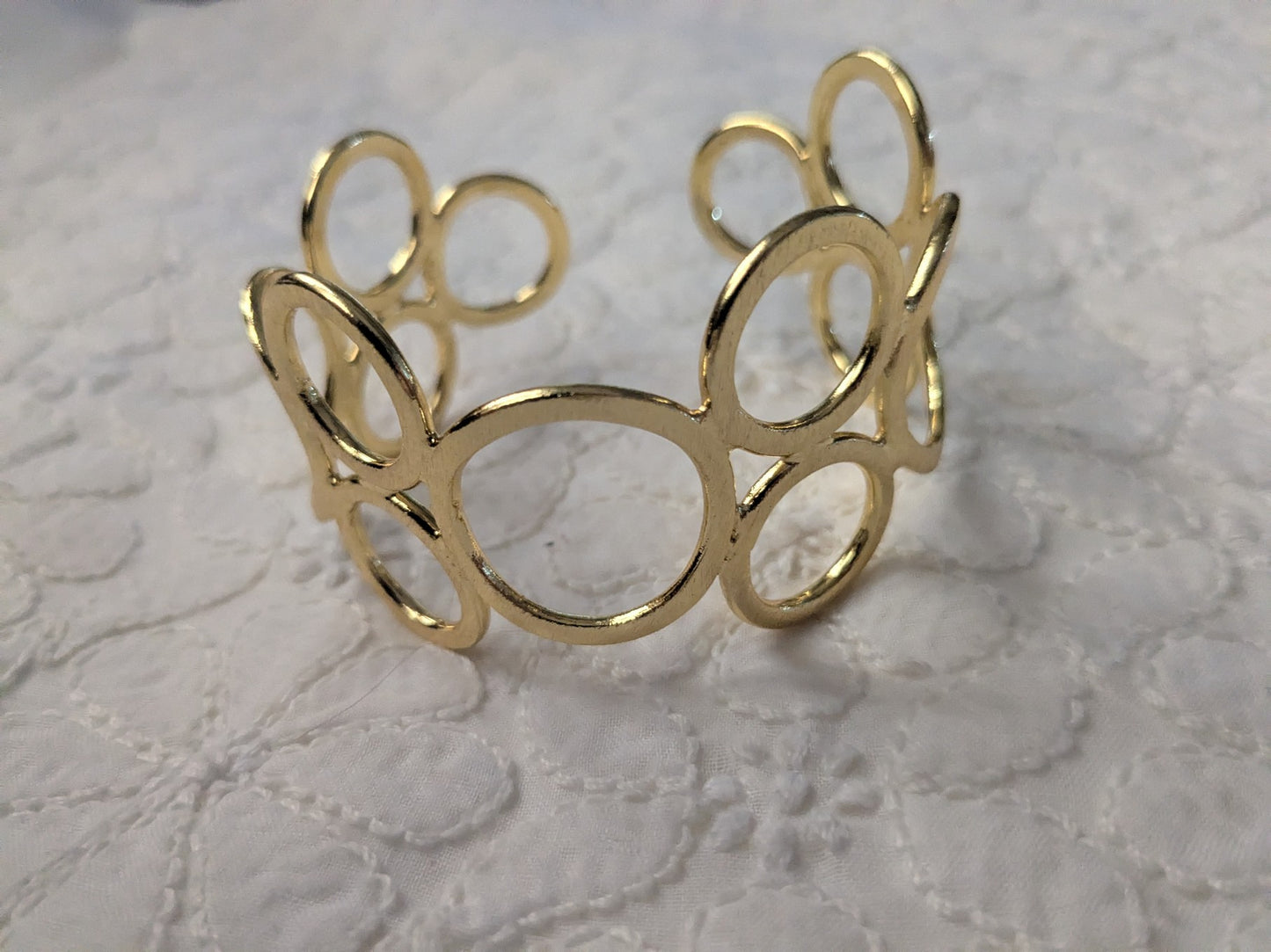 Hammered Multi-Ring Bracelet
