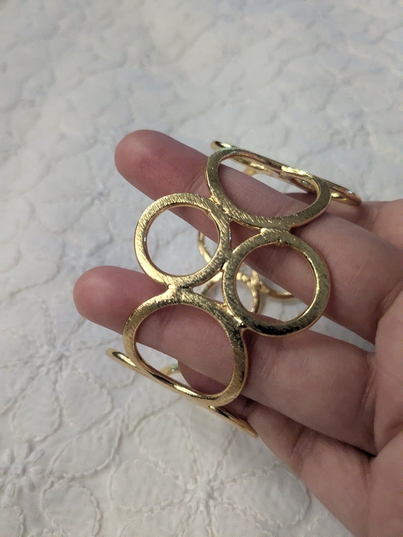 Hammered Multi-Ring Bracelet