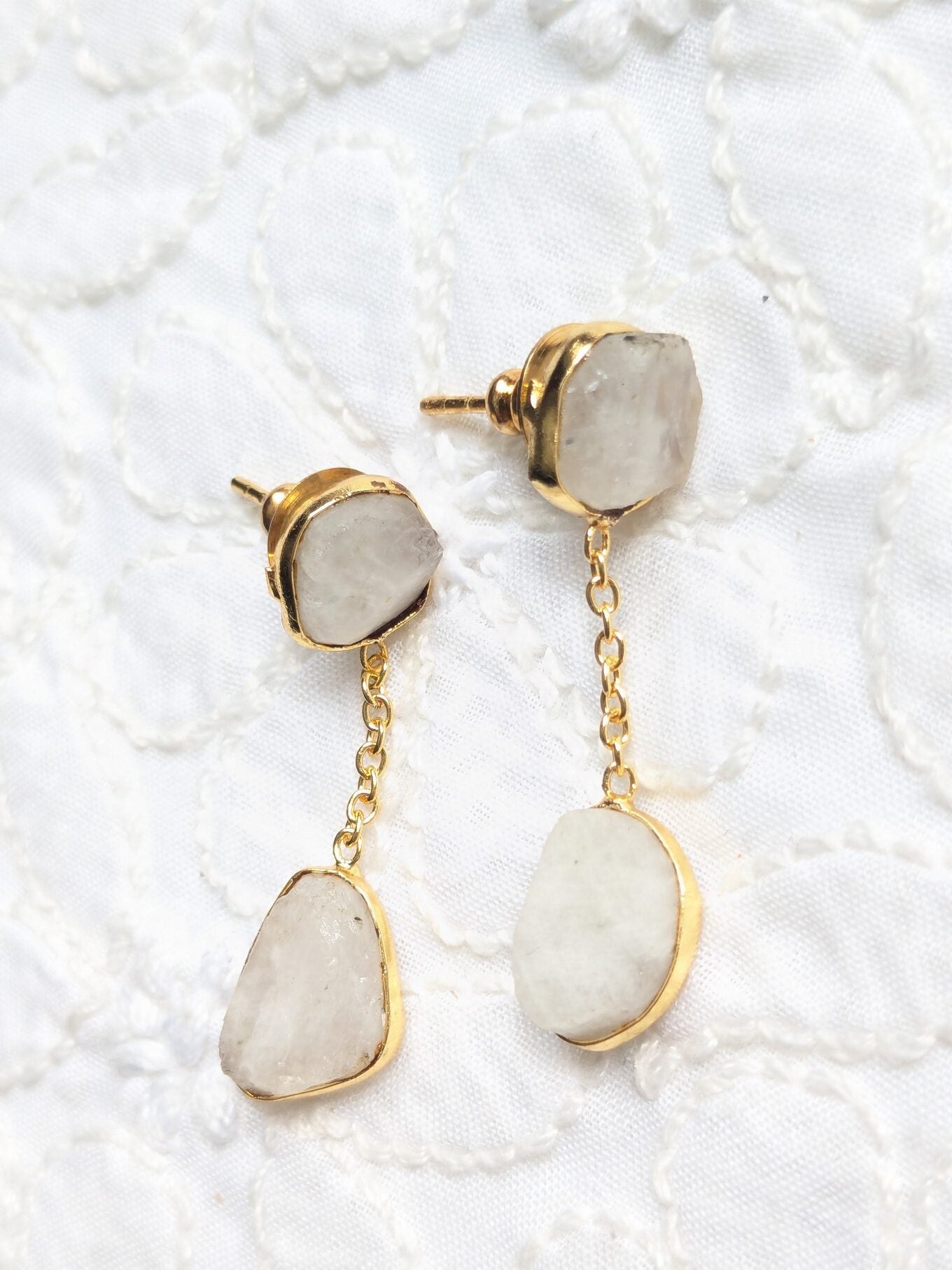 Celestial Gem Hanging Studs