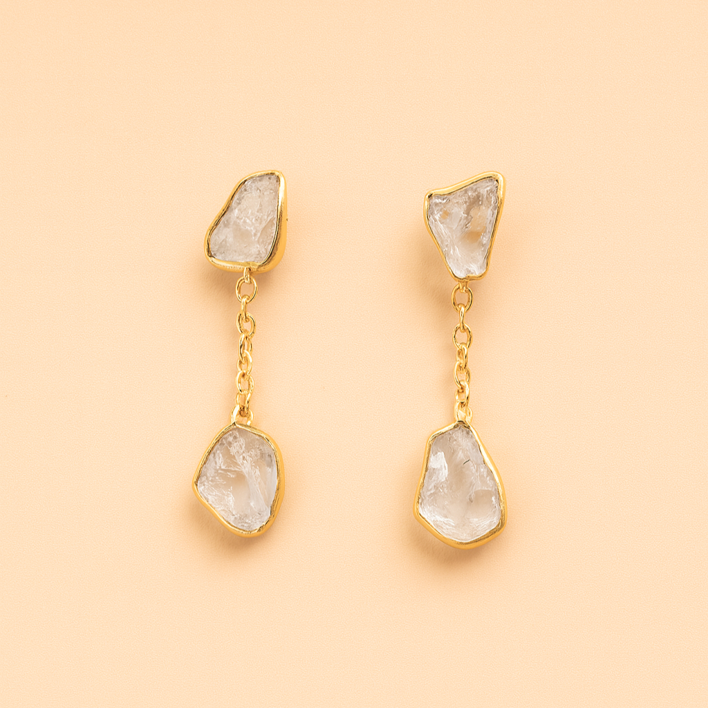 Celestial Gem Hanging Studs