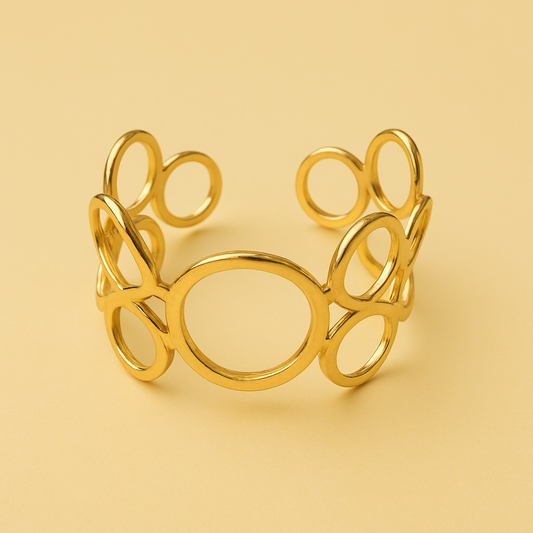 Hammered Multi-Ring Bracelet