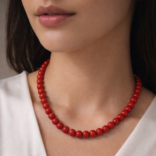 Coral Bead Necklace