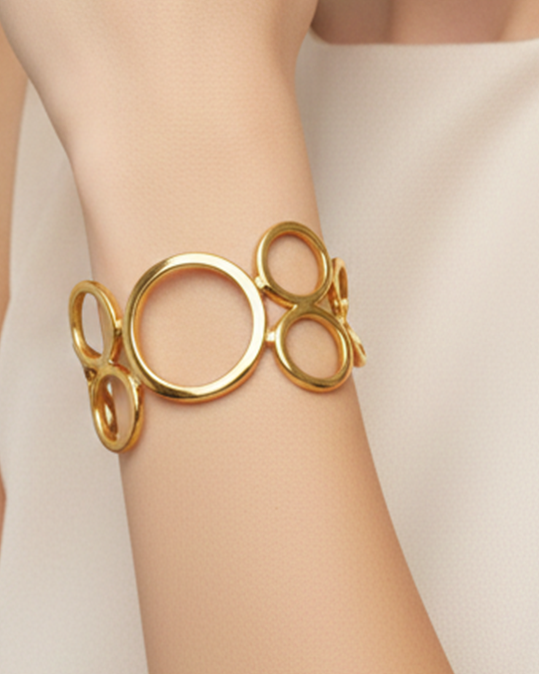 Hammered Multi-Ring Bracelet