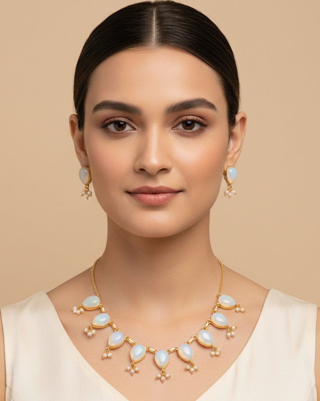 Prismatic Elegance Necklace Set