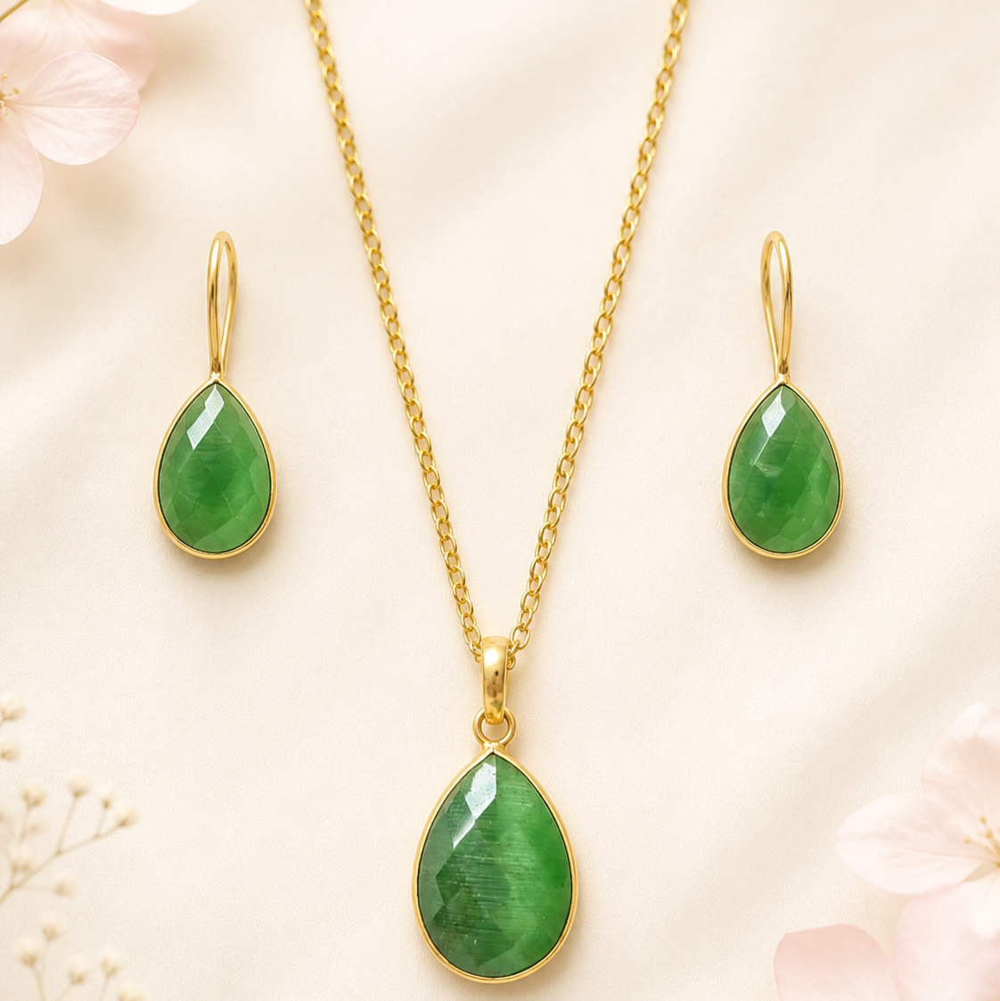 Dewdrop Gemstone chain set