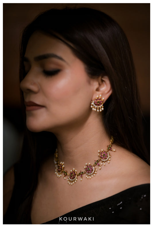 Royal Blossom Kundan Set