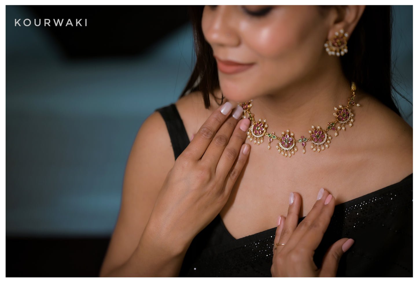 Royal Blossom Kundan Set