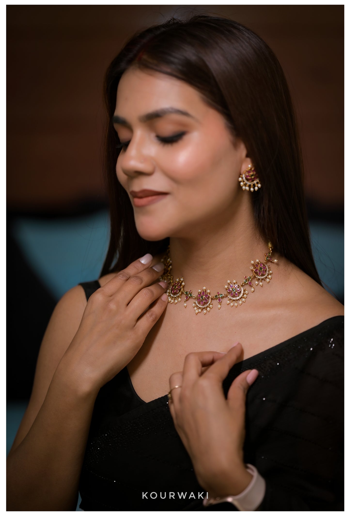 Royal Blossom Kundan Set