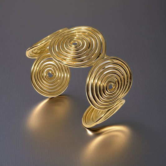 BrassWhirl Cuff
