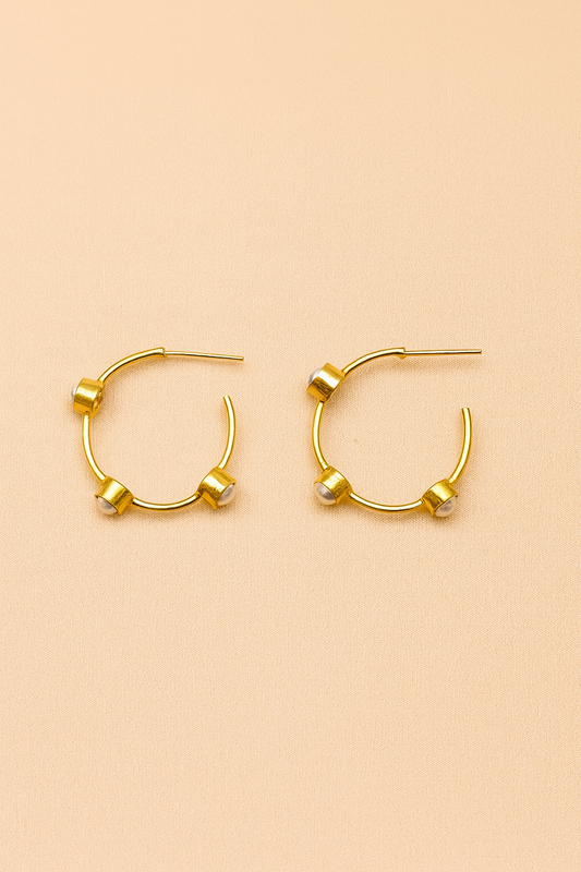 Pearl open ring loops