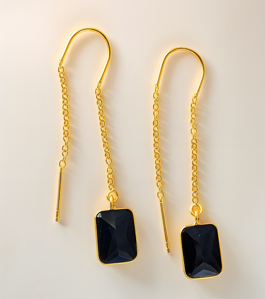 Needle thread Earring