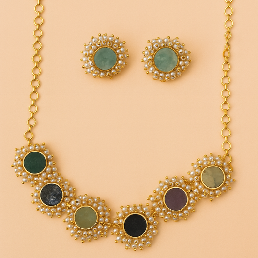 Celestial Bloom Necklace Set