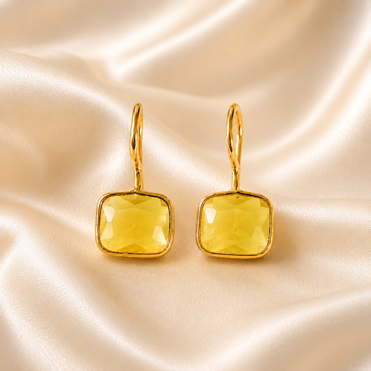 Elara Gemstone Drop Earrings