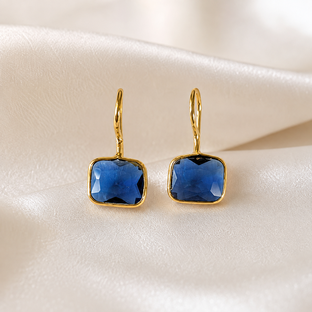 Elara Gemstone Drop Earrings