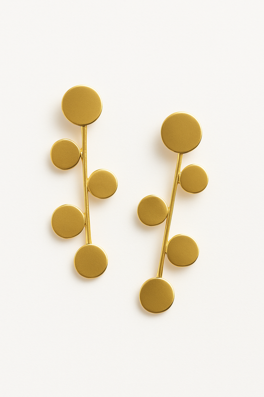 Solar Dots Statement Earrings
