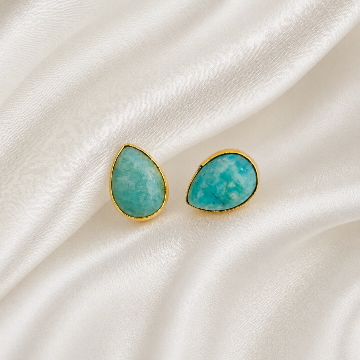 Teardrop Stone Studs