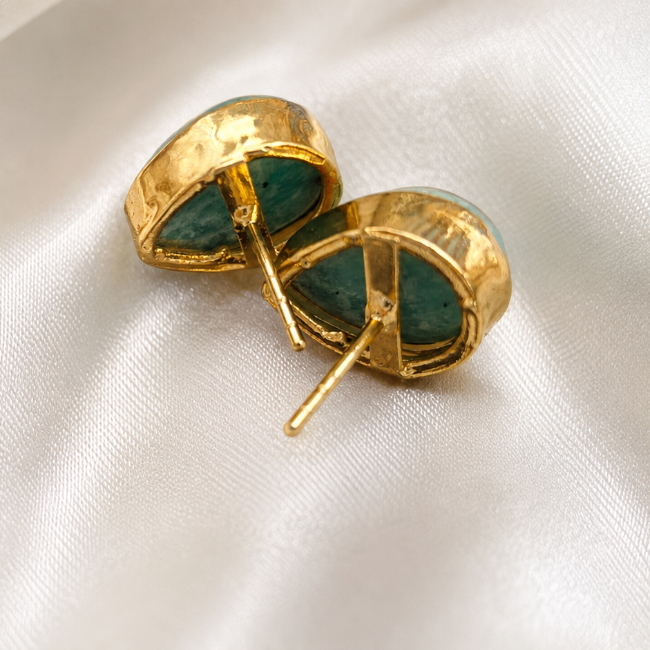 Teardrop Stone Studs