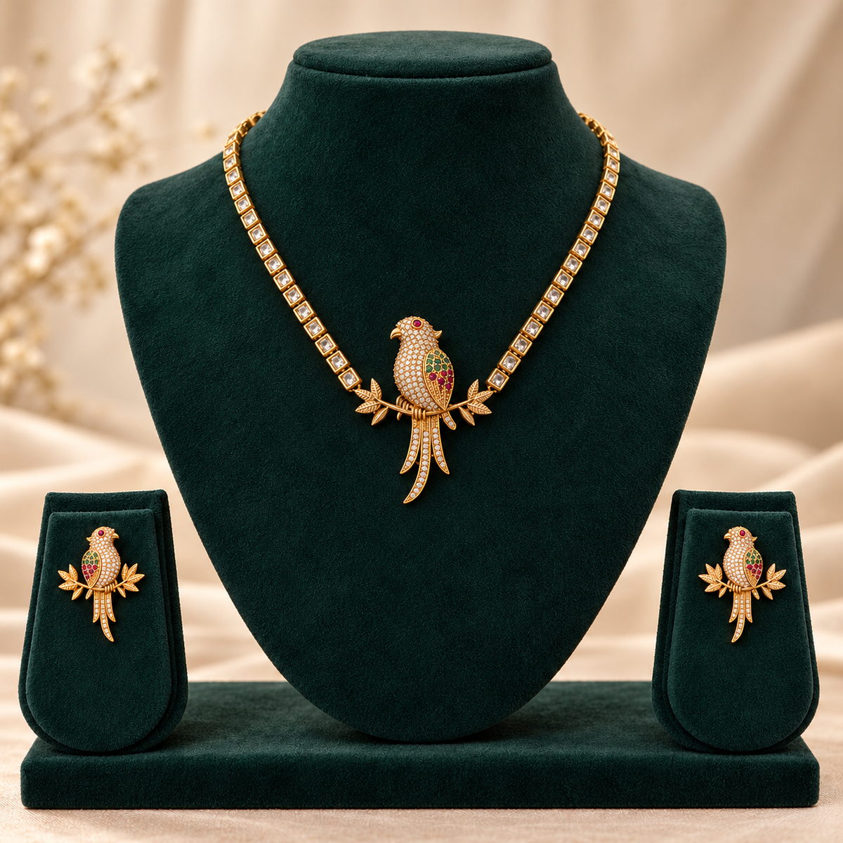 The Royal Parrot Necklace Set