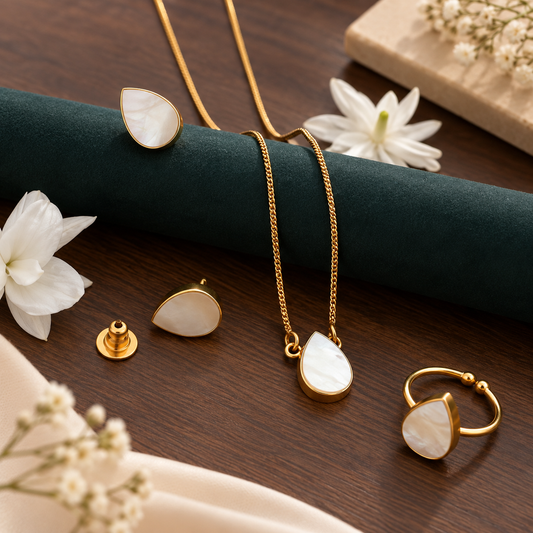Ivory Dew Mother of Pearl Combo Set