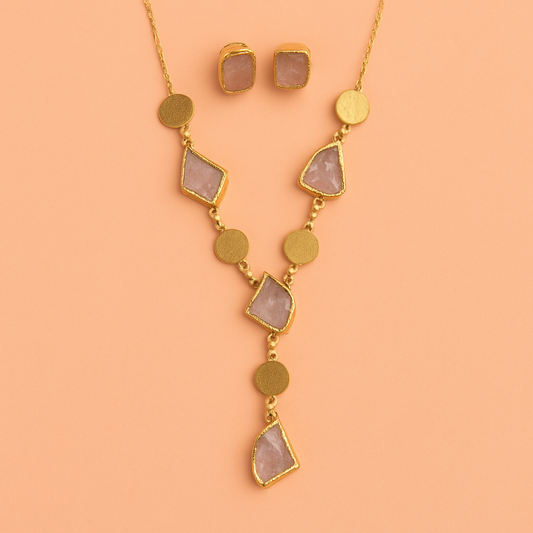 Ancient Coin Gemstone Necklace