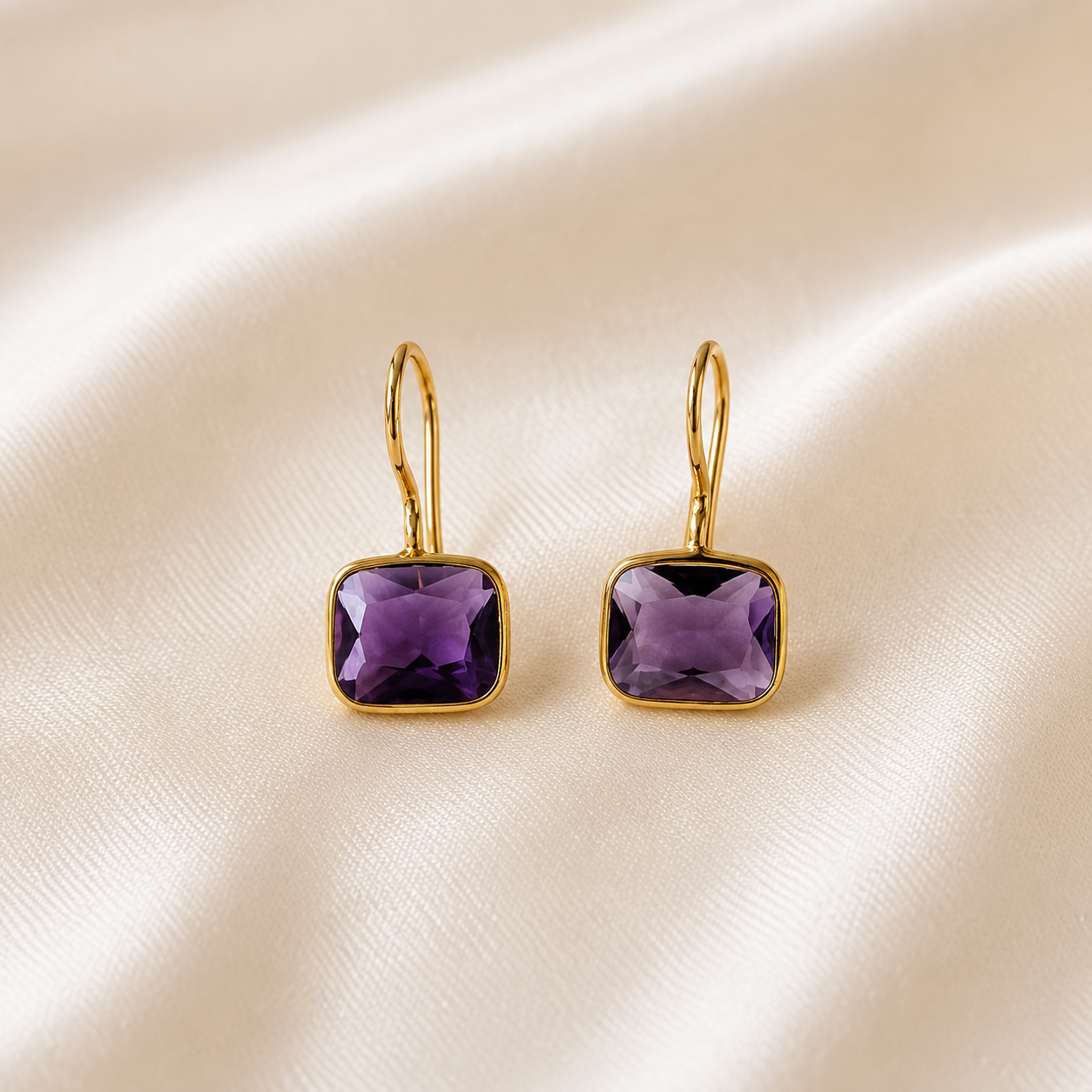 Elara Gemstone Drop Earrings