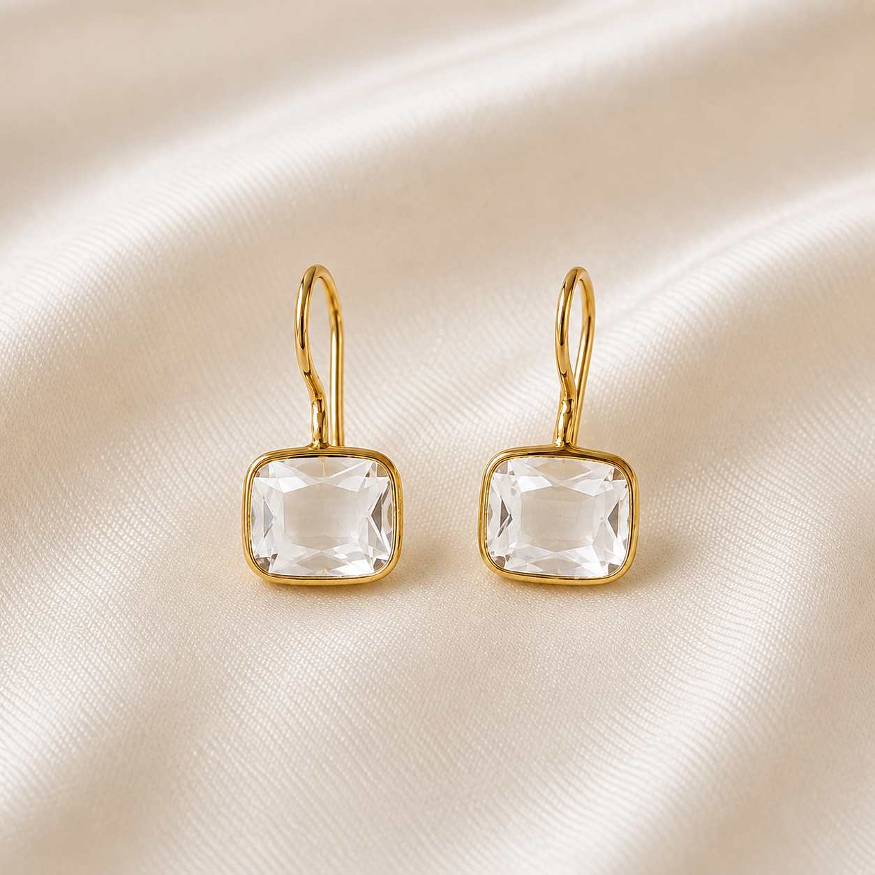 Elara Gemstone Drop Earrings
