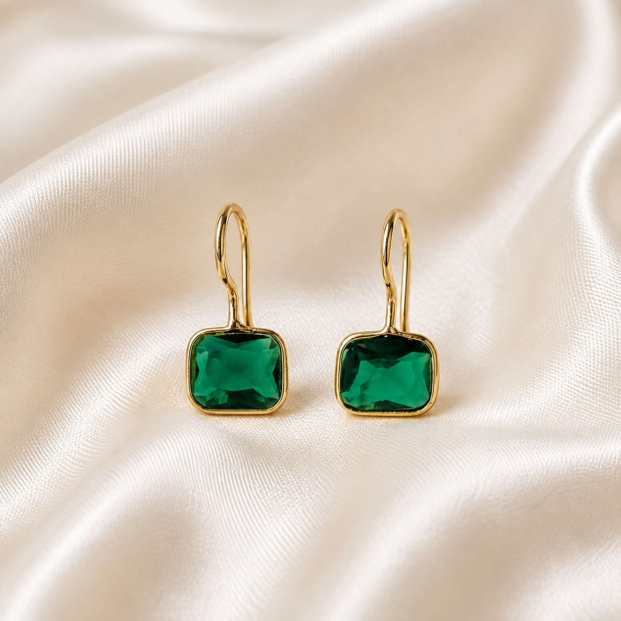 Elara Gemstone Drop Earrings