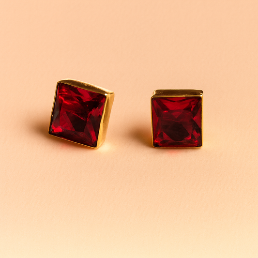 Square stone studs